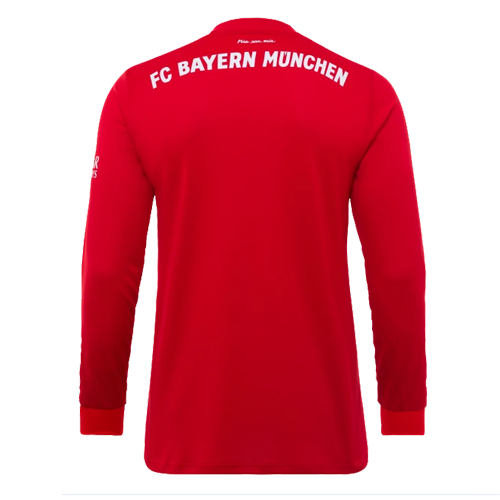 Bayern Munich Home Red 2019-20 Long Sleeve Soccer Jersey Shirt - Click Image to Close